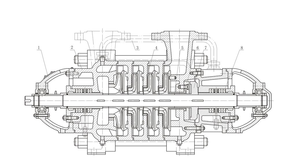 the-structure-of-d-series-multistage-pump